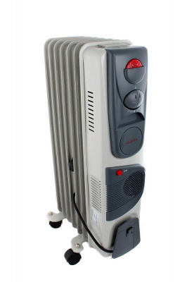 Масляный радиатор EXMAKER NDD 30H F7 7 секций, серый