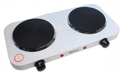 Электроплитка KELLI KL-5064 2 конфорки  дисковые, белая