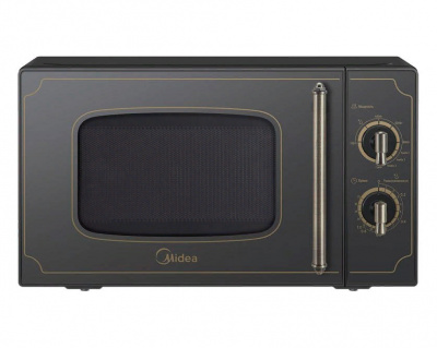 Печь СВЧ с мех. управлением MIDEA MG820CJ7-B1 антрацит, 20л 
