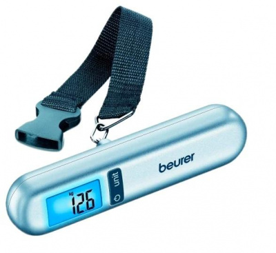 Весы багажные электронные BEURER LS 06 серебристые, 40кг