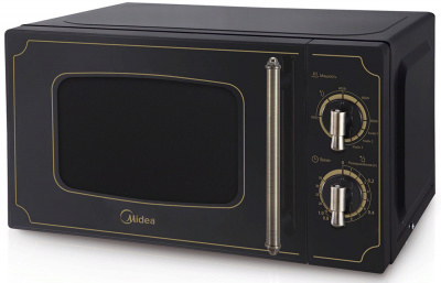 Печь СВЧ с мех. управлением MIDEA MG820CJ7-B1 антрацит, 20л 