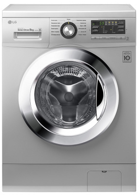 Стиральная машина LG F1296TD4 серебристая